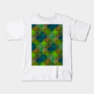 Interlocking Circles - Green Kids T-Shirt
